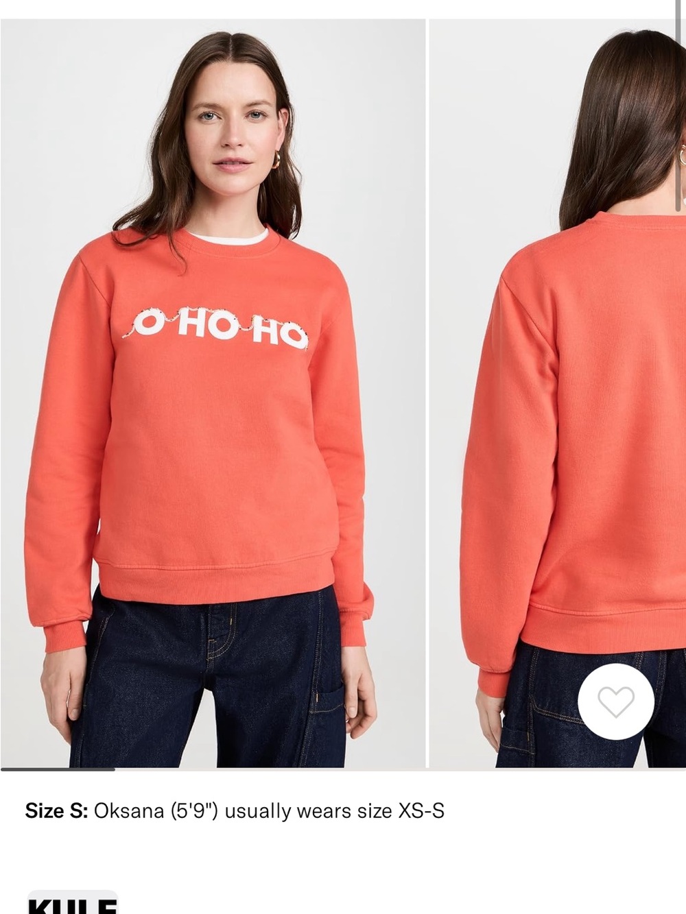 KULE Crewneck Sweatshirt with 'O HO HO' Logo